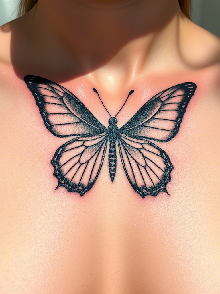 Black Butterfly Tattoo Ideas