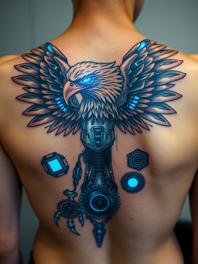 Eagle Tattoo Ideas on Back