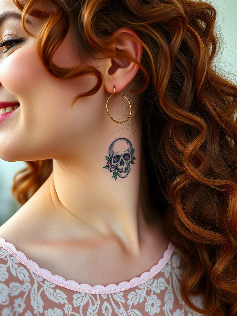 Floral Skull Tattoo Ideas