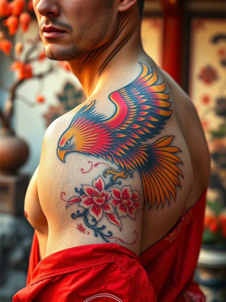 Eagle Tattoo Ideas on Shoulder for Men