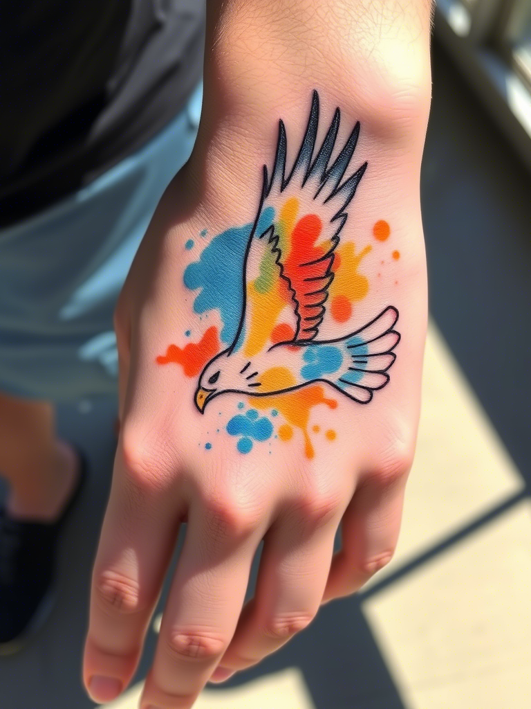 Eagle Tattoo Ideas on Hand