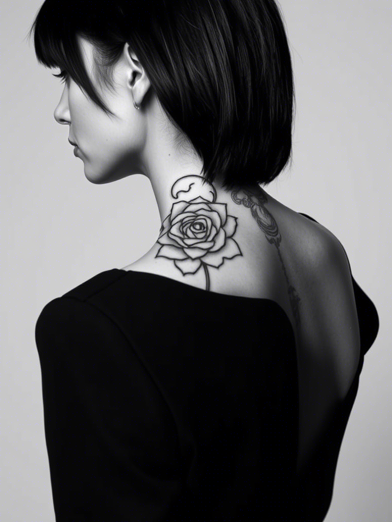 20+ Back of Neck Tattoo Ideas for Women
