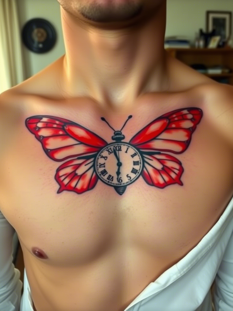 20+ Red Butterfly Tattoo Ideas for You