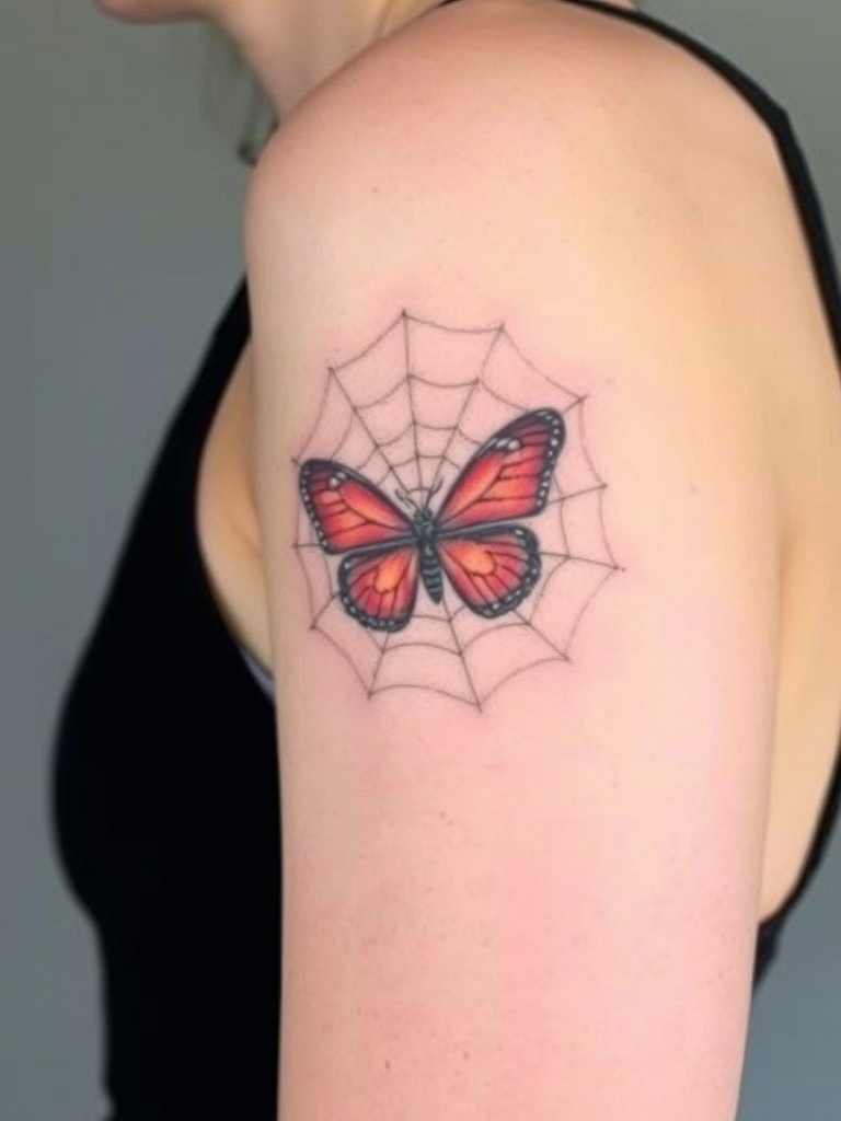 20+ Red Butterfly Tattoo Ideas for You