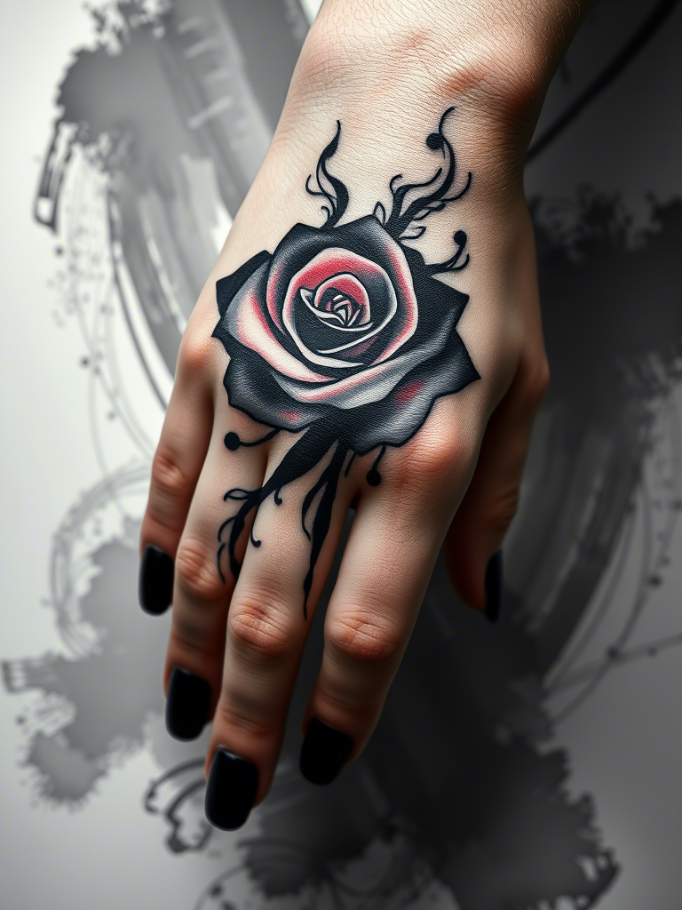 Amazing Rose Tattoo Ideas on Hand