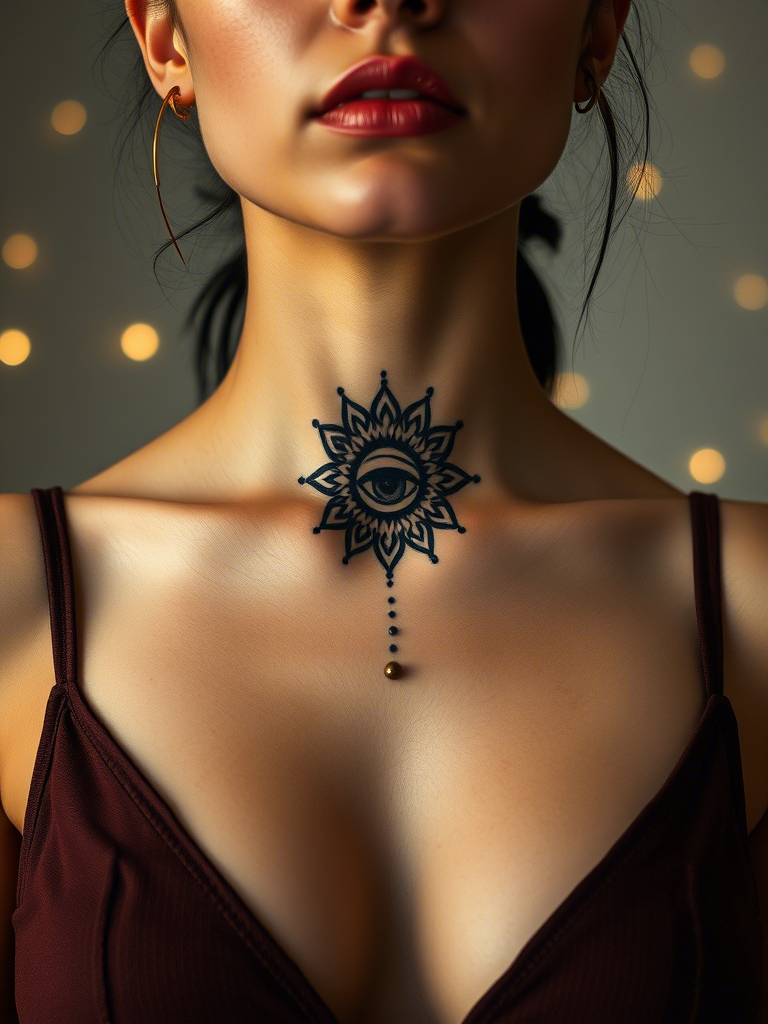 Neck Tattoo Ideas for Women