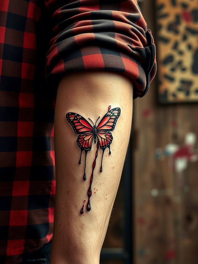 20+ Red Butterfly Tattoo Ideas for You