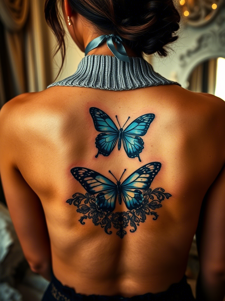 20+ Blue Butterfly Tattoo Ideas