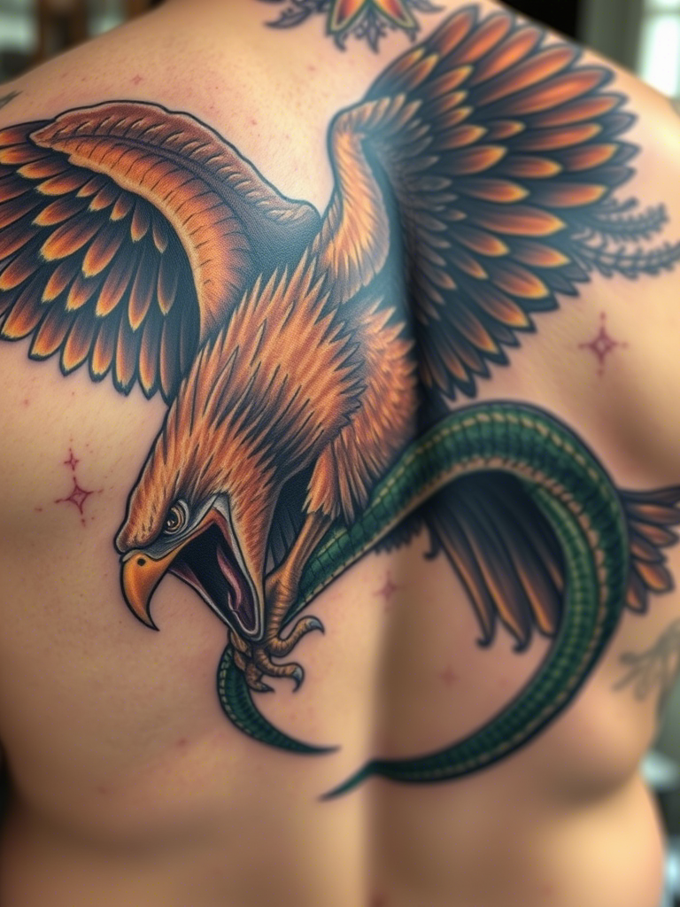 Eagle Tattoo Ideas on Back