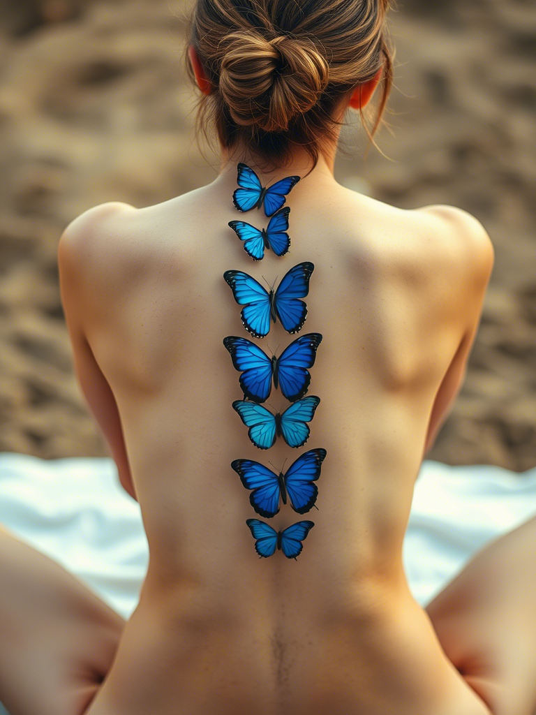 20+ Blue Butterfly Tattoo Ideas