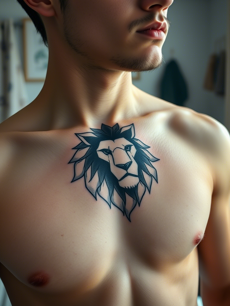 Simple Lion Tattoo Ideas