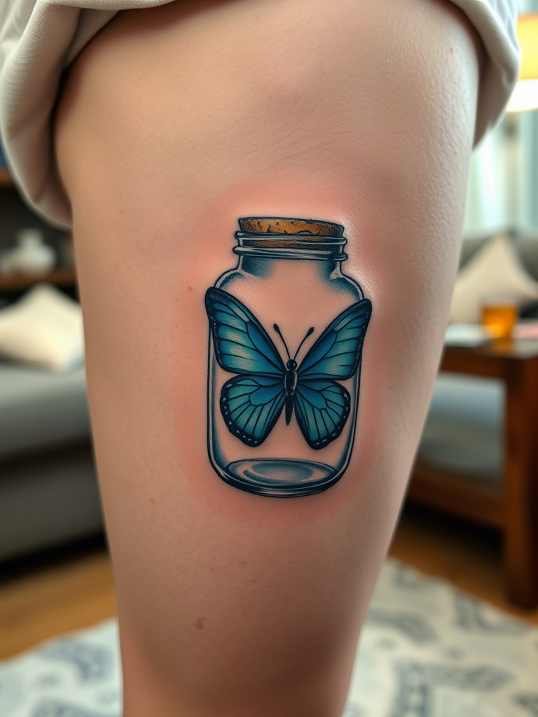 20+ Blue Butterfly Tattoo Ideas
