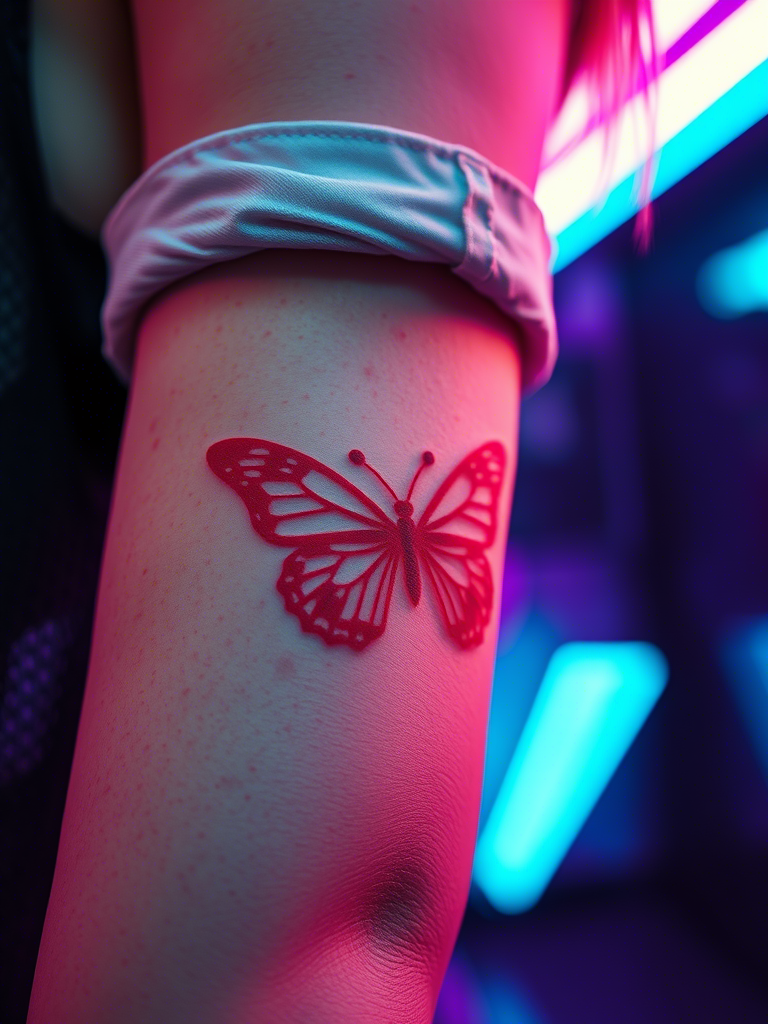 20+ Red Butterfly Tattoo Ideas for You