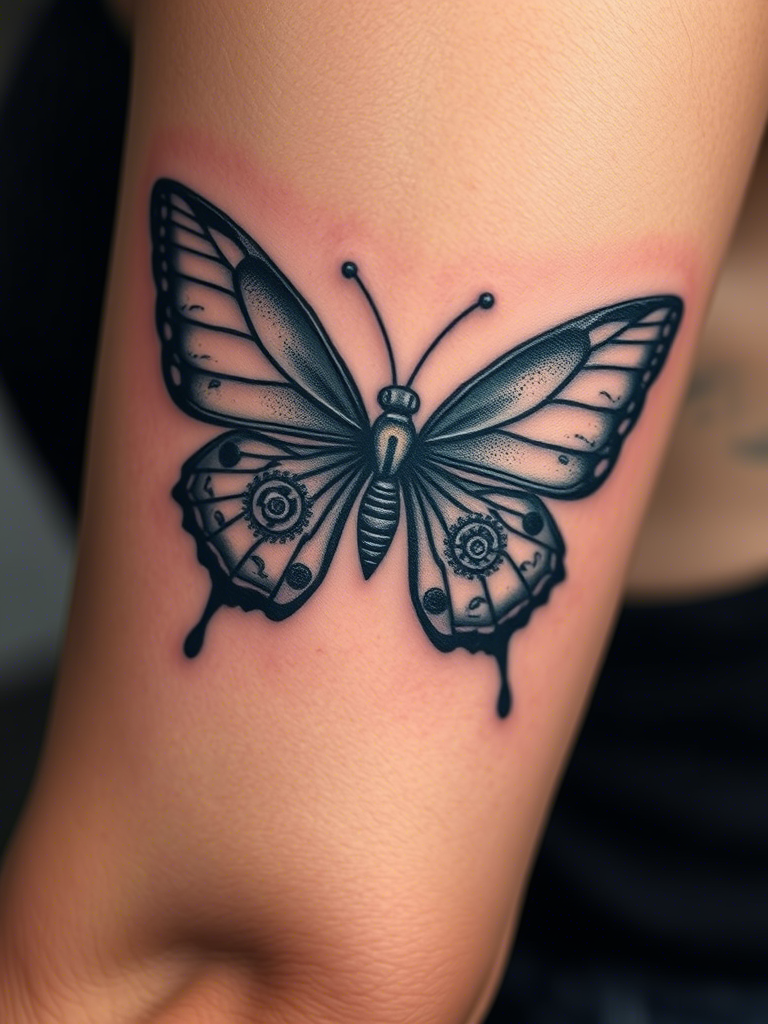 Black Butterfly Tattoo Ideas