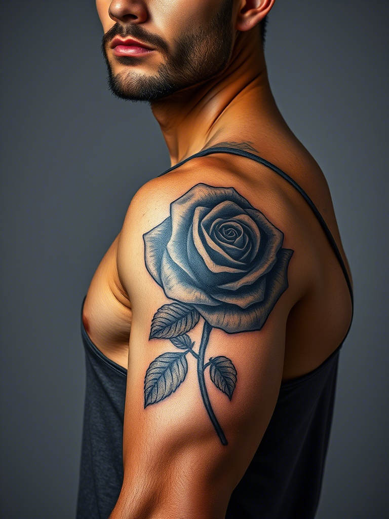 Stunning Rose Tattoo Ideas for Men