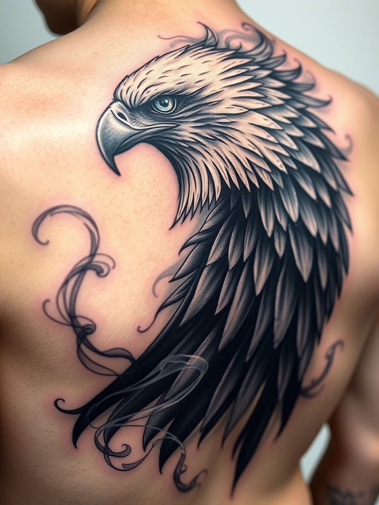 Eagle Tattoo Ideas on Back