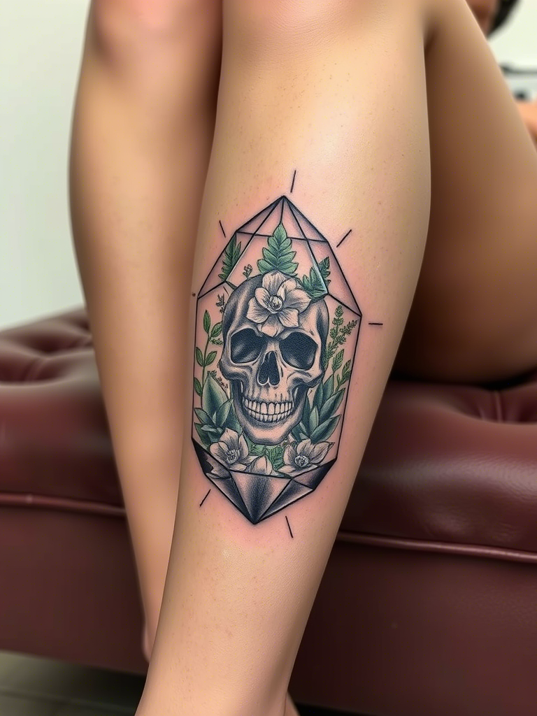 Floral Skull Tattoo Ideas