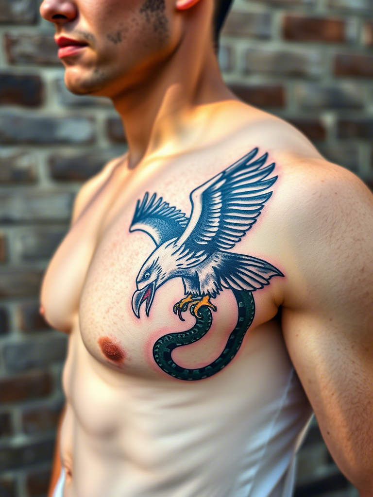 Eagle Tattoo Ideas on Shoulder for Men