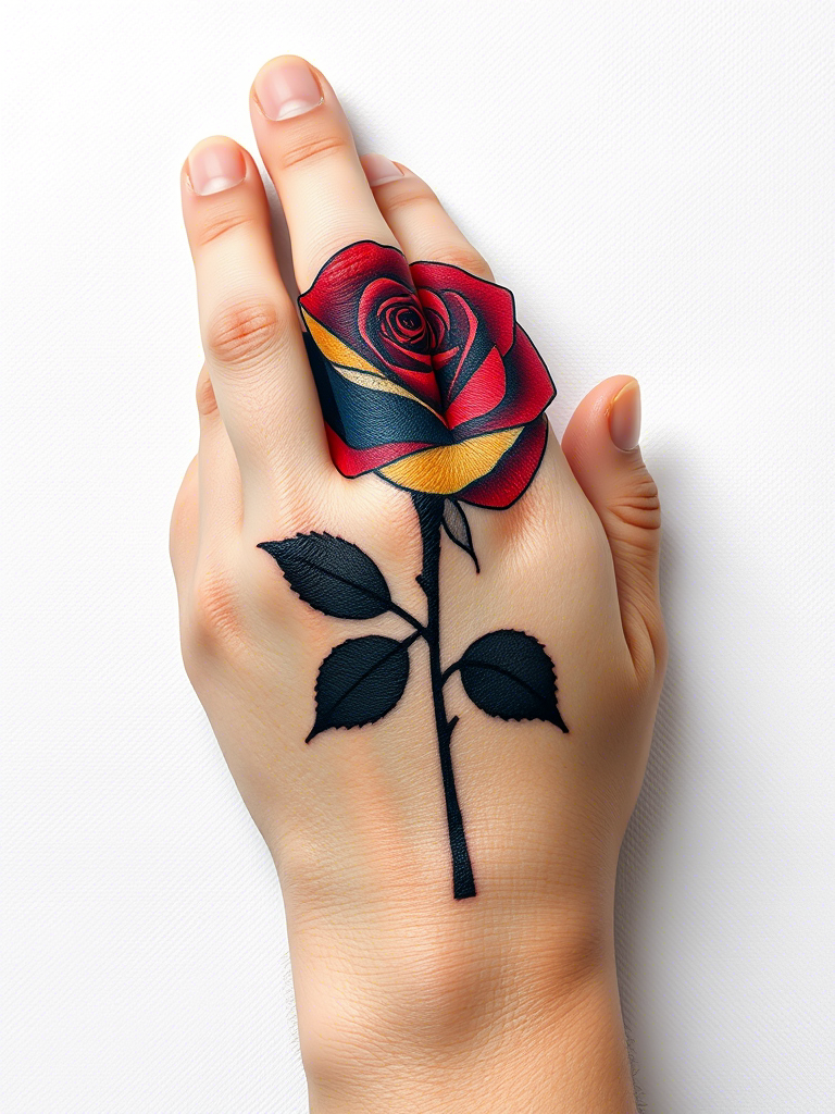 Amazing Rose Tattoo Ideas on Hand
