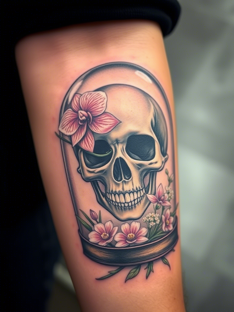Floral Skull Tattoo Ideas