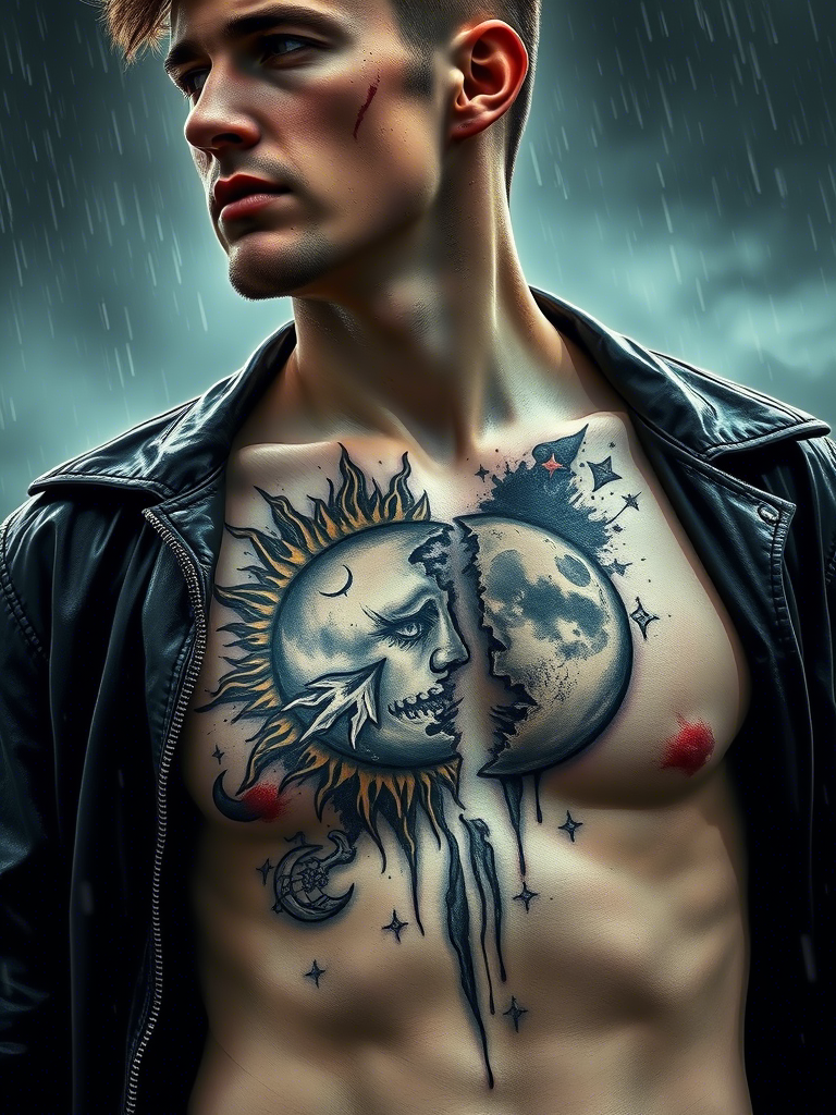  Sun and Moon Tattoo Ideas