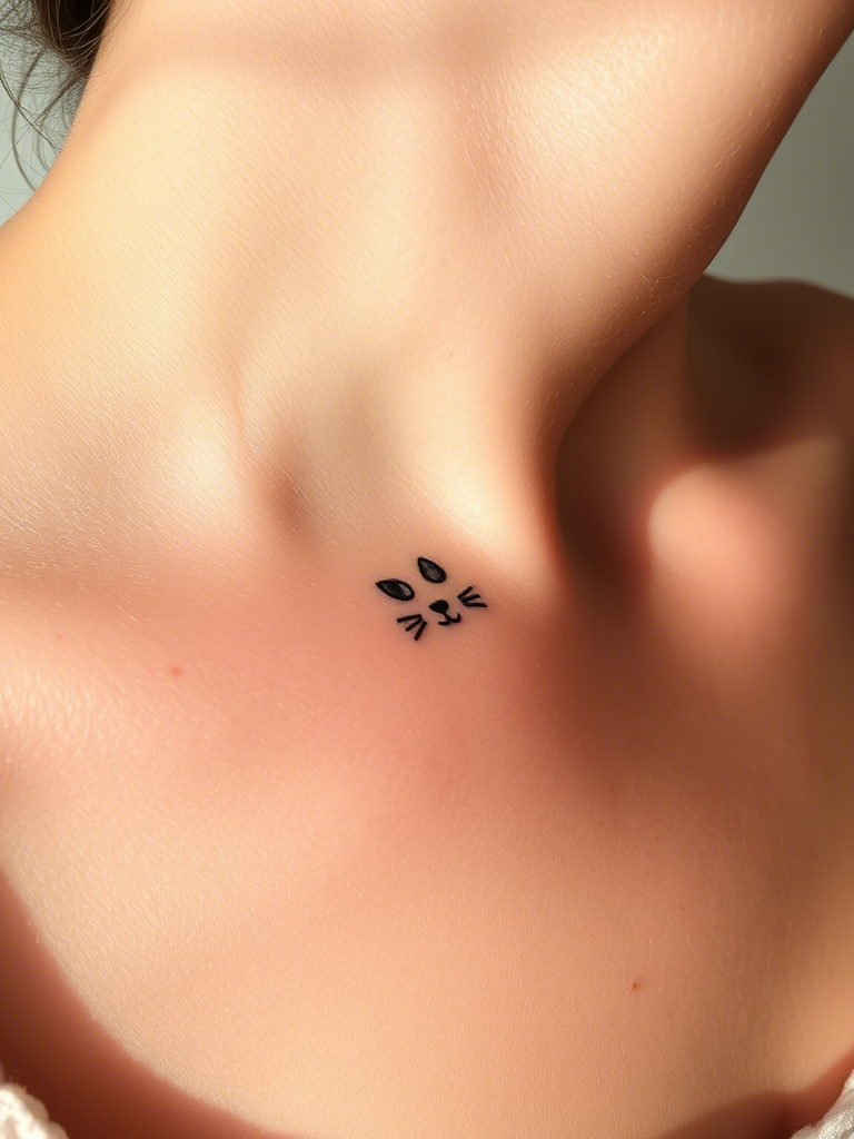 Simple Cat Tattoo Ideas