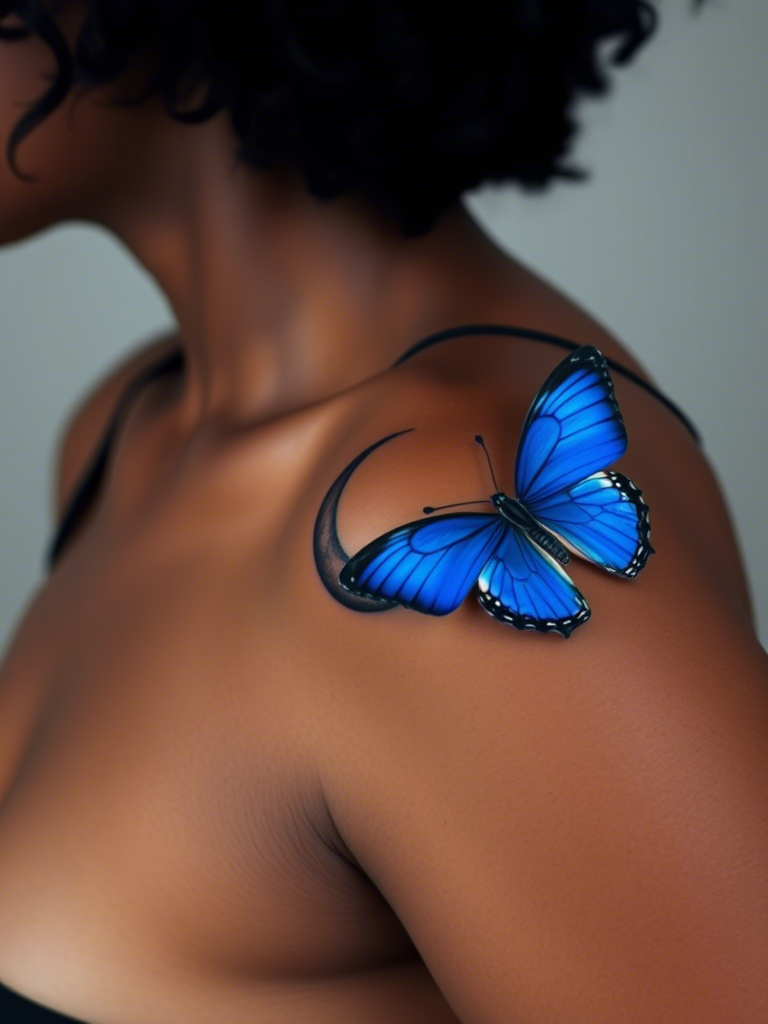 20+ Blue Butterfly Tattoo Ideas