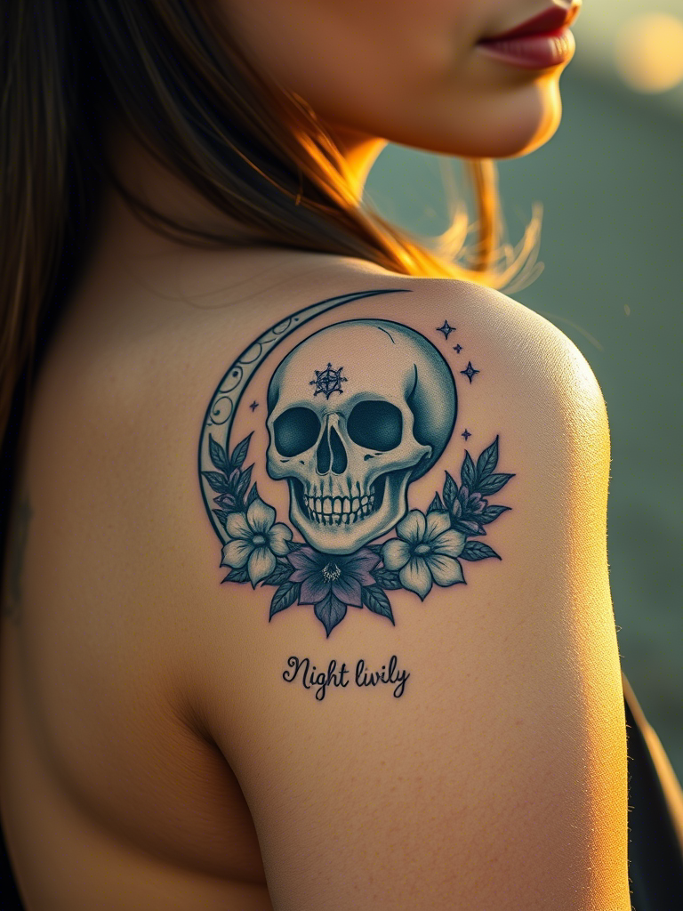 Floral Skull Tattoo Ideas
