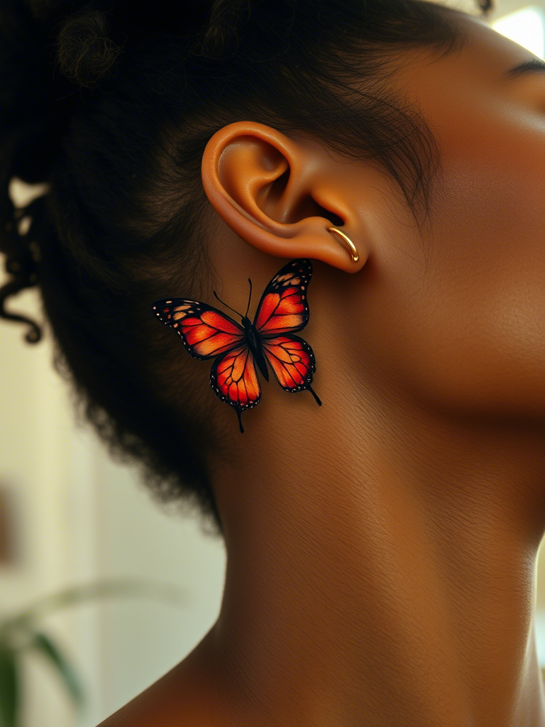 20+ Red Butterfly Tattoo Ideas for You
