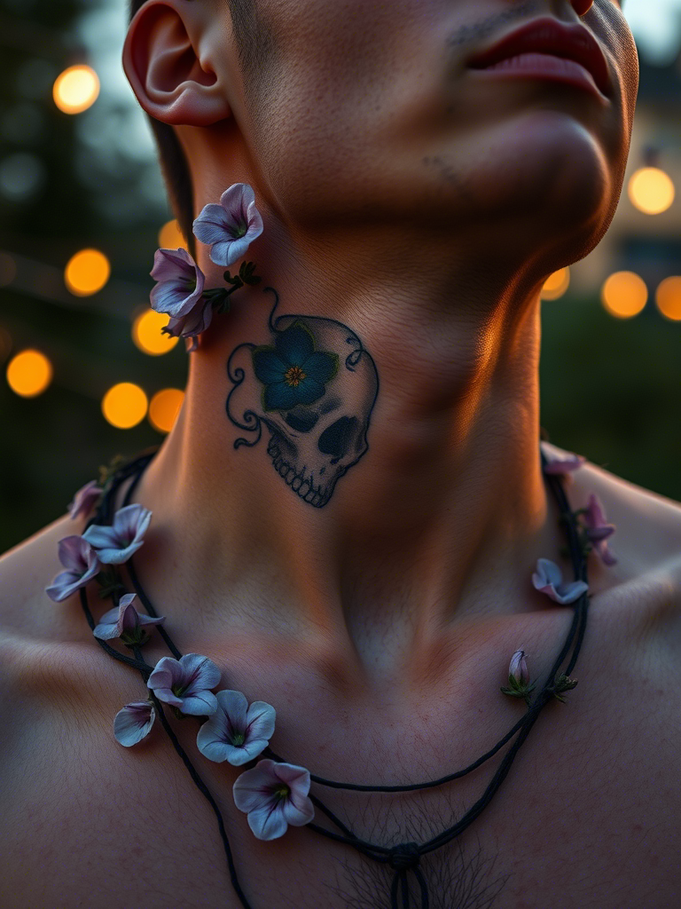 Floral Skull Tattoo Ideas