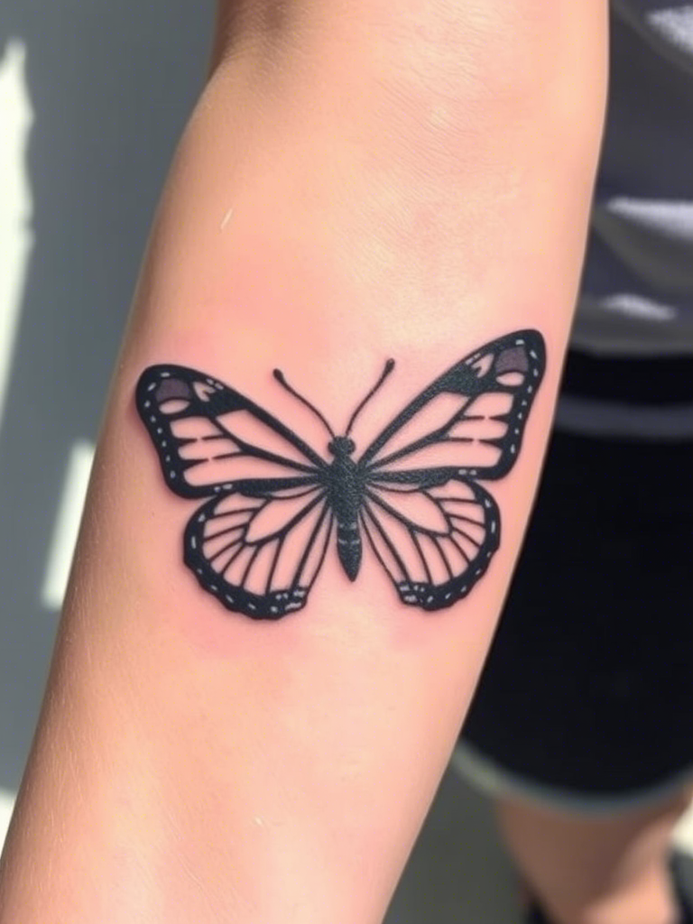 Black Butterfly Tattoo Ideas