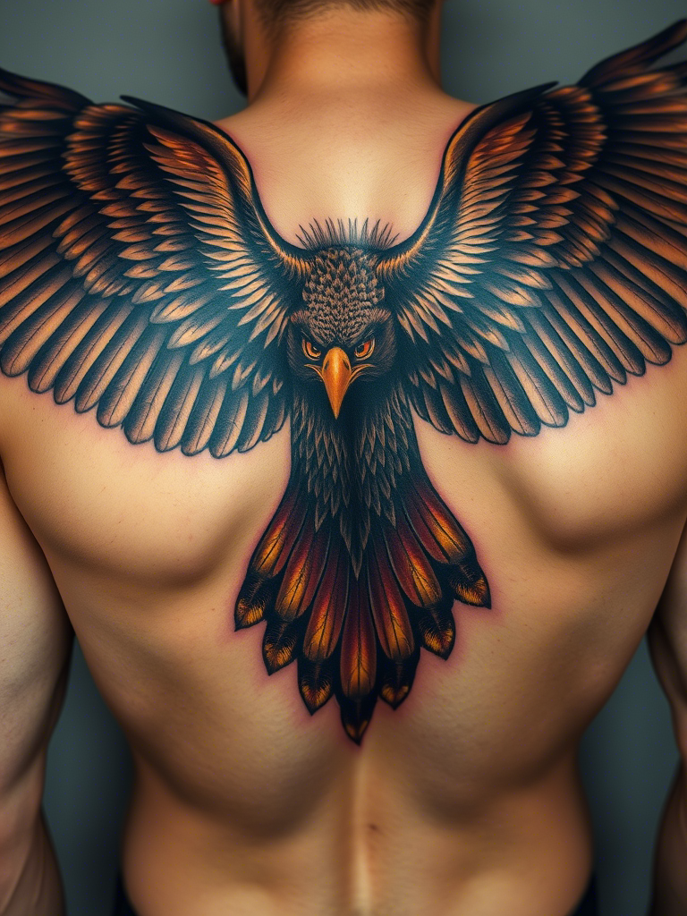 Eagle Tattoo Ideas on Back