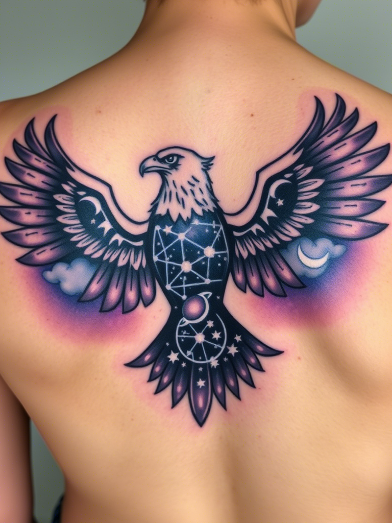 Eagle Tattoo Ideas on Back