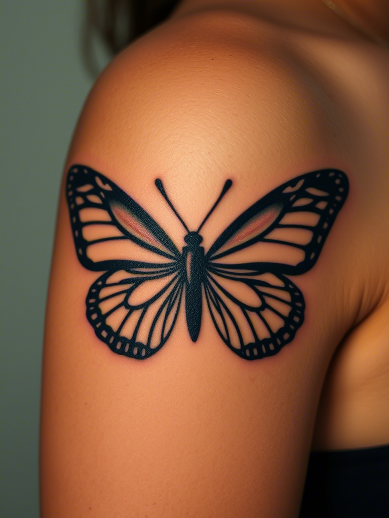 Black Butterfly Tattoo Ideas