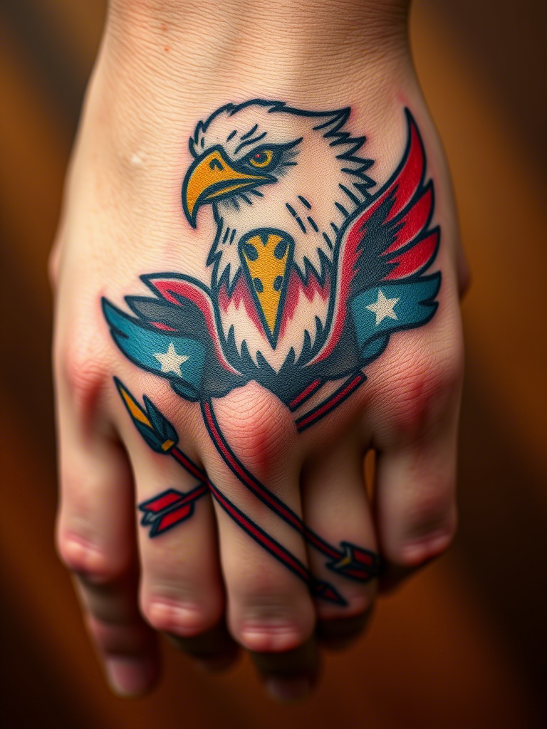Eagle Tattoo Ideas on Hand