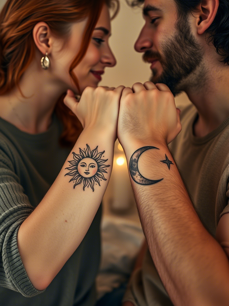  Sun and Moon Tattoo Ideas
