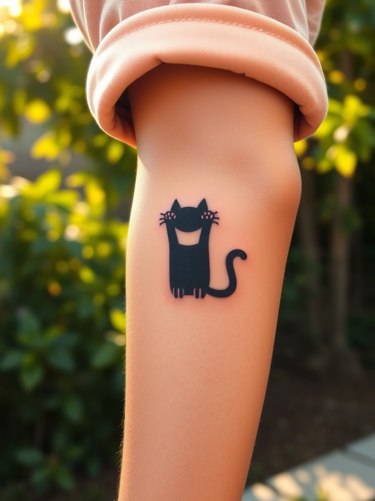Simple Cat Tattoo Ideas