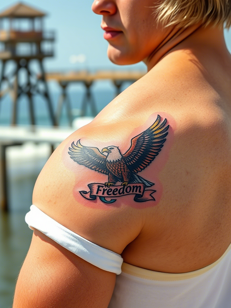 Eagle Tattoo Ideas on Shoulder for Men