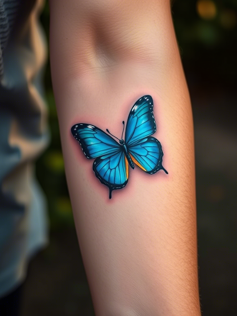 20+ Blue Butterfly Tattoo Ideas