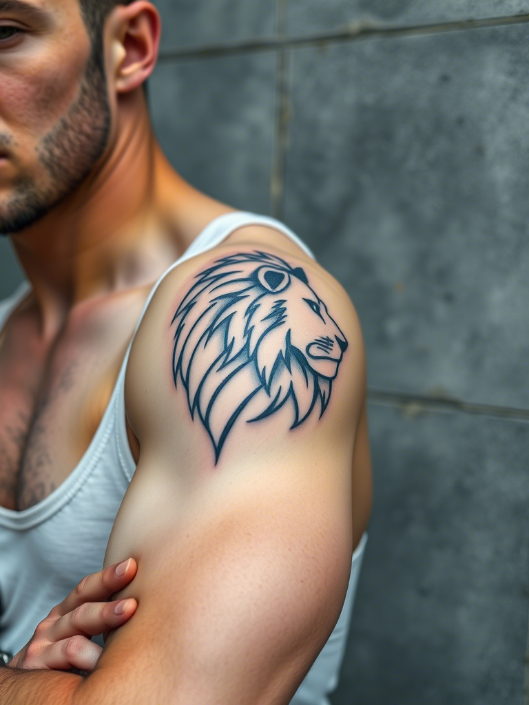 Simple Lion Tattoo Ideas