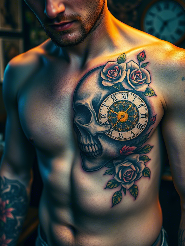 Floral Skull Tattoo Ideas
