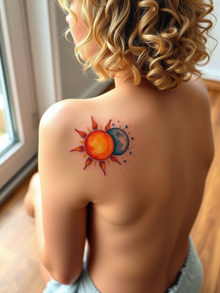  Sun and Moon Tattoo Ideas