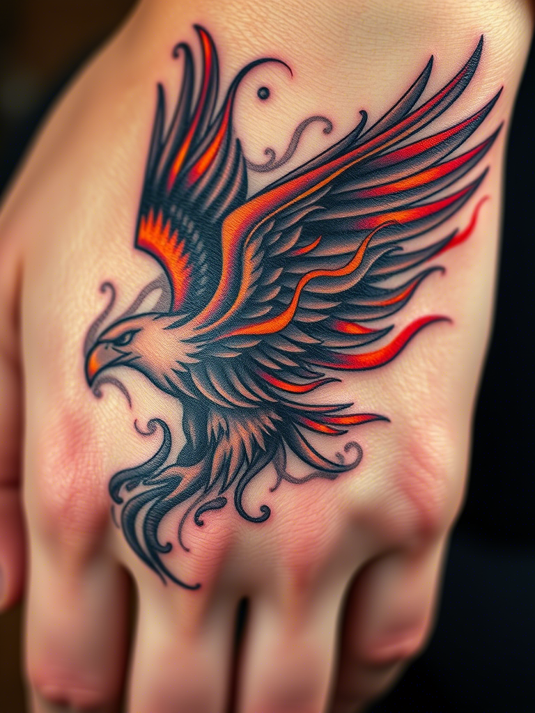 Eagle Tattoo Ideas on Hand