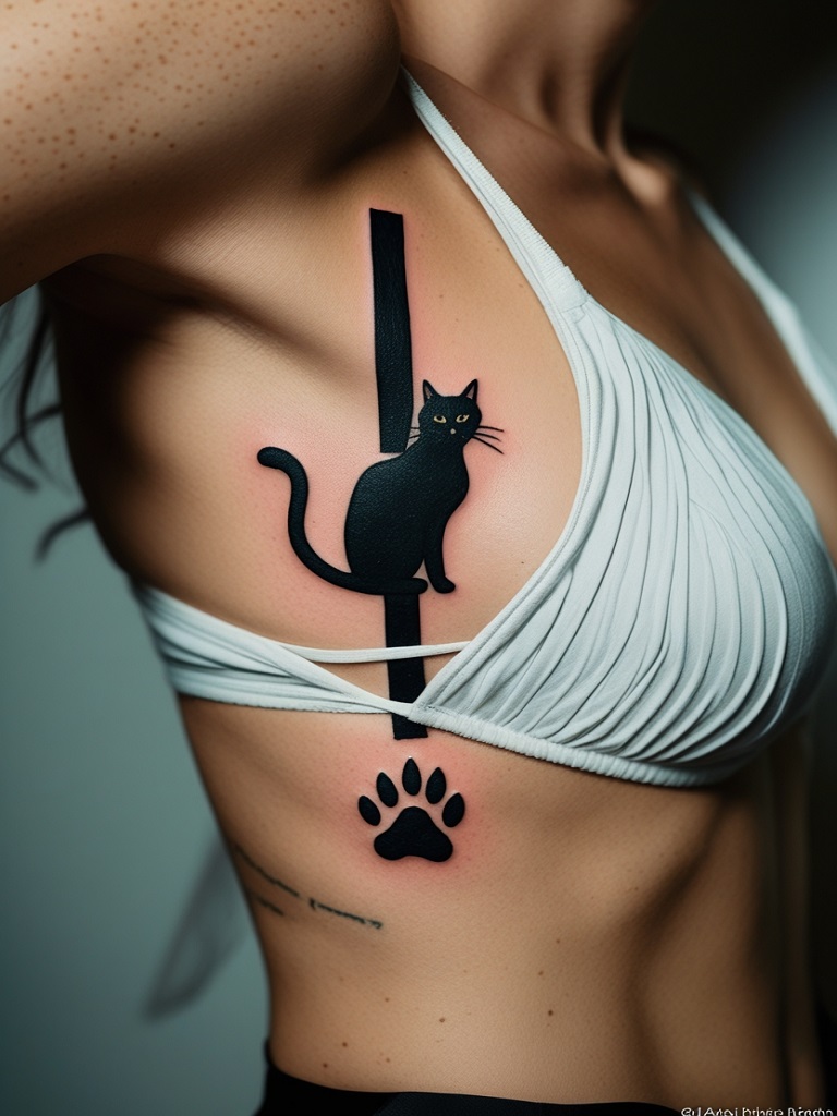 Simple Cat Tattoo Ideas