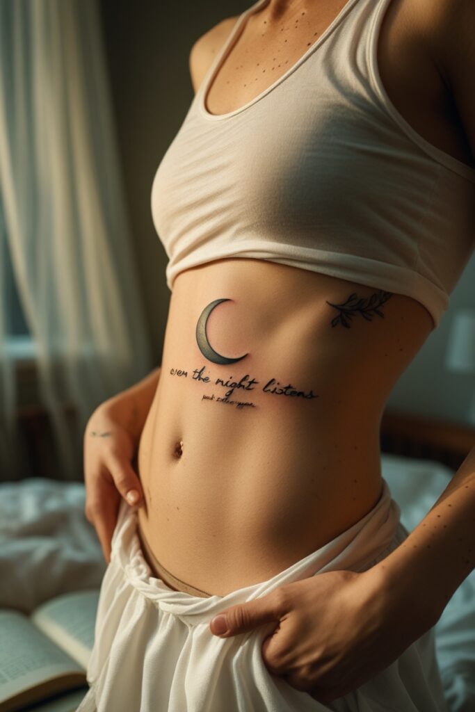 Beautiful Crescent Moon Tattoo Ideas