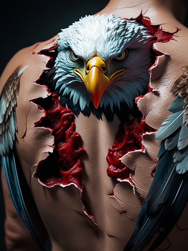 Eagle Tattoo Ideas on Back