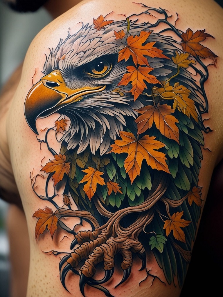 Eagle Tattoo Ideas on Back