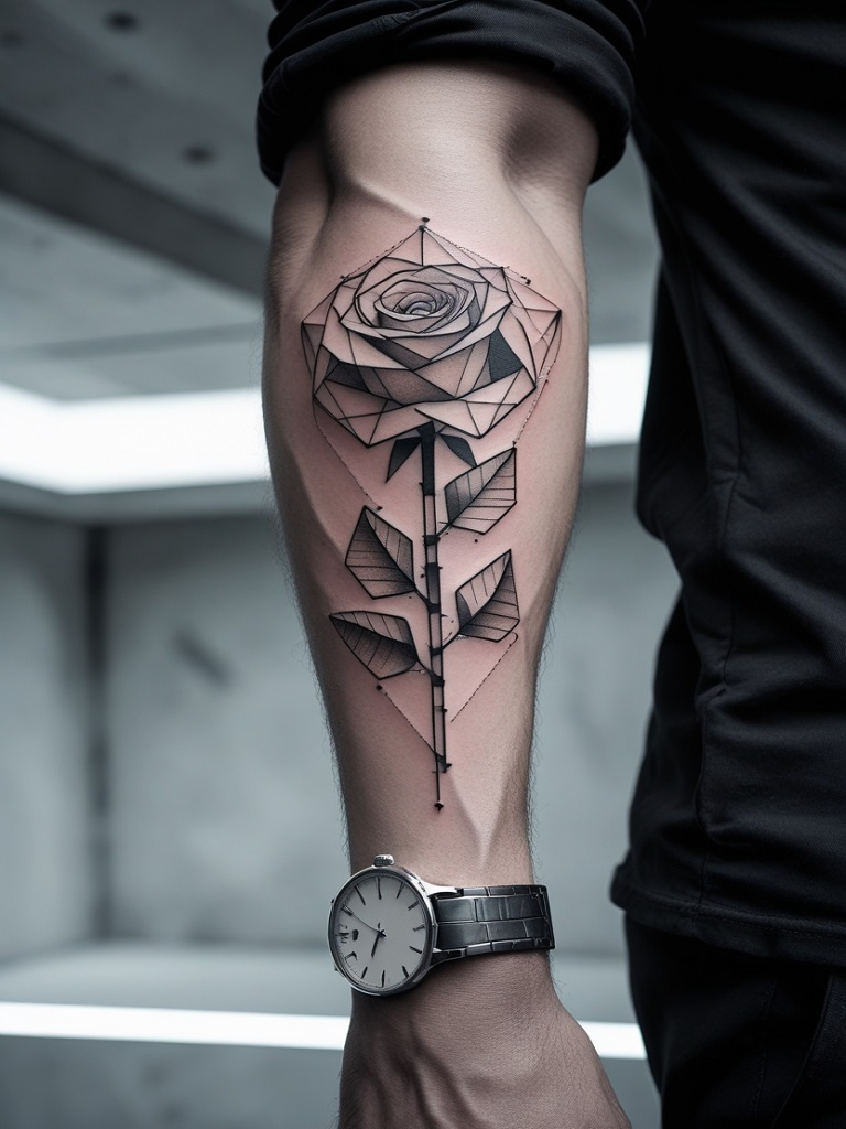 20+ Stylish Rose Tattoo Ideas for Men