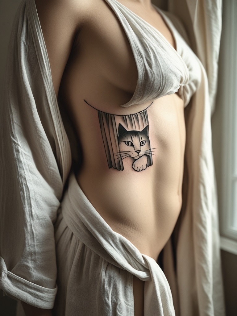 Simple Cat Tattoo Ideas