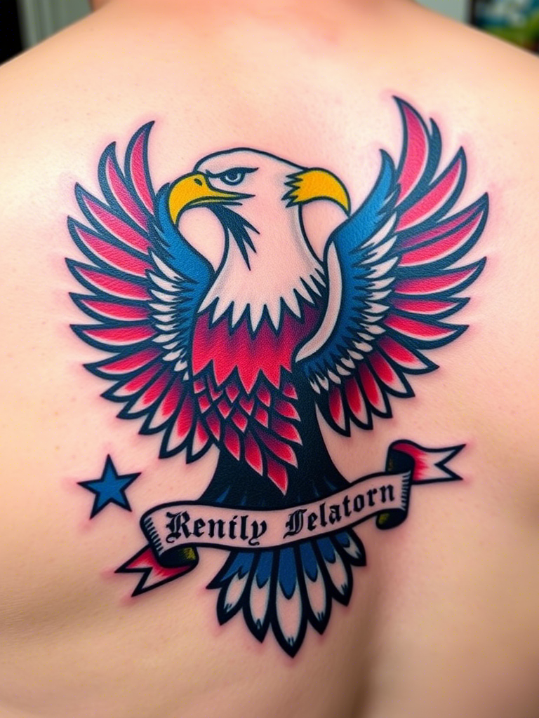 Eagle Tattoo Ideas on Back